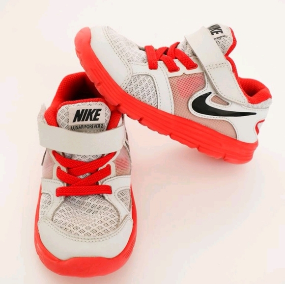 SIZE 9C Nike Toddler Lunar Forever Running Shoes EUC - Picture 5 of 5